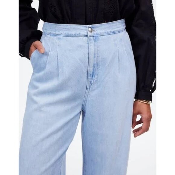 NEW Madewell The Harlow Wide-Leg Jean Airy Denim BLUE SIZE 33/100%AUTHENTIC - Picture 5 of 5